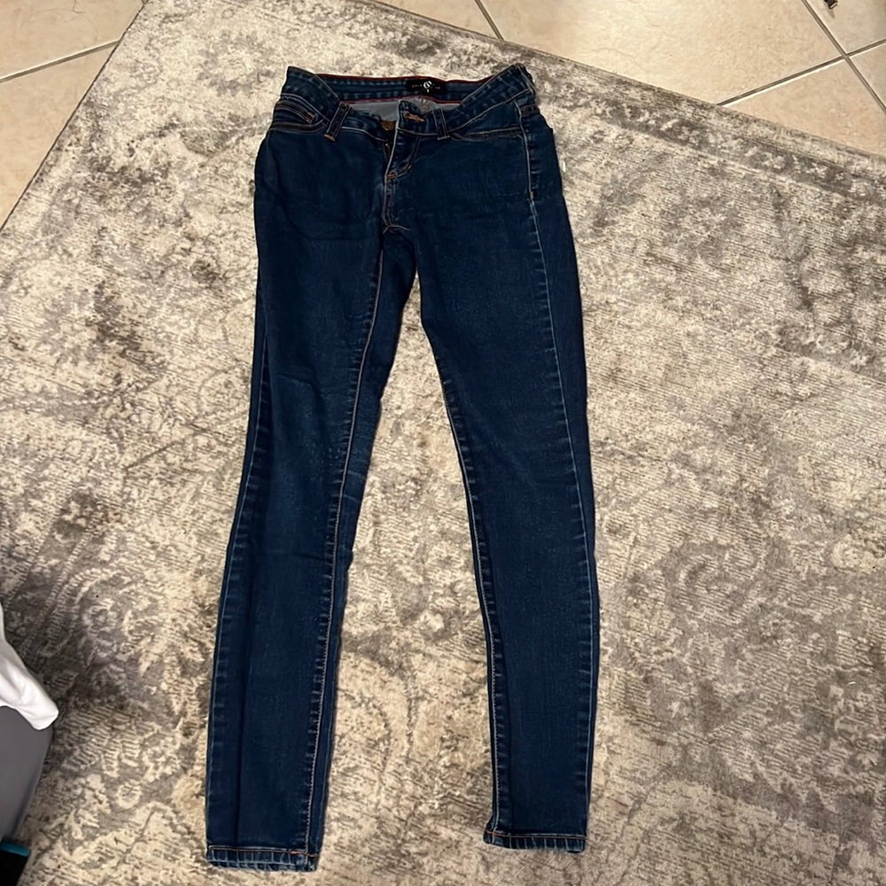 Blue used jeans